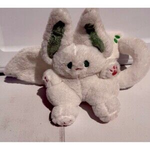 PEACH CAT Cute White Bat Bunny Plush Pillow Kawaii Rabbit Kitty Stuffed Animal
